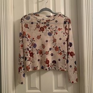 Floral Mesh Crop Top